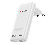 Verbatim Ładowarka sieciowa Fold n Go GaN 65W biały 32355 - 1417010 - zdjęcie 1